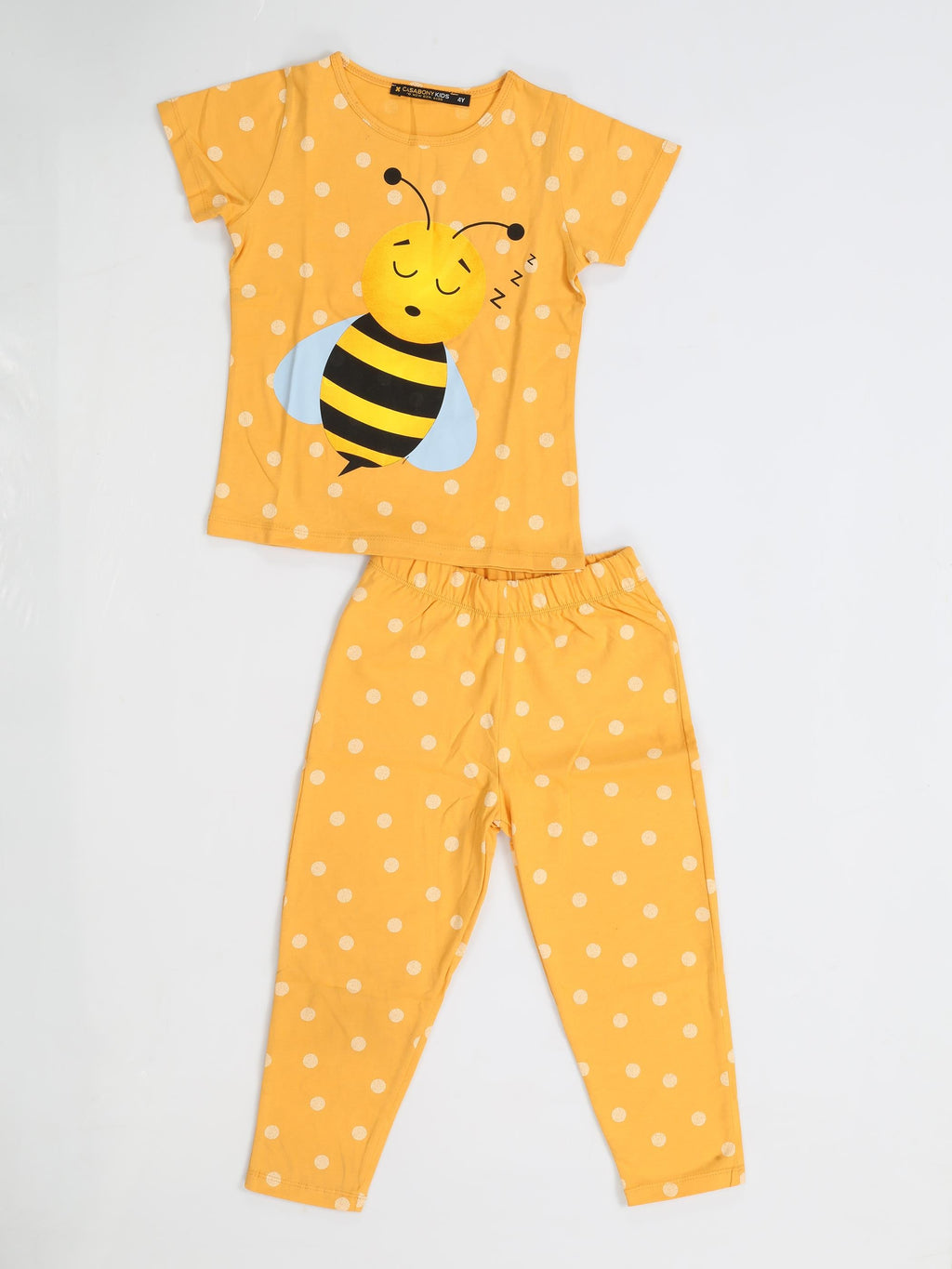 Arı Puanlı Kız Çocuk Pijama Takım - Casabony Kids