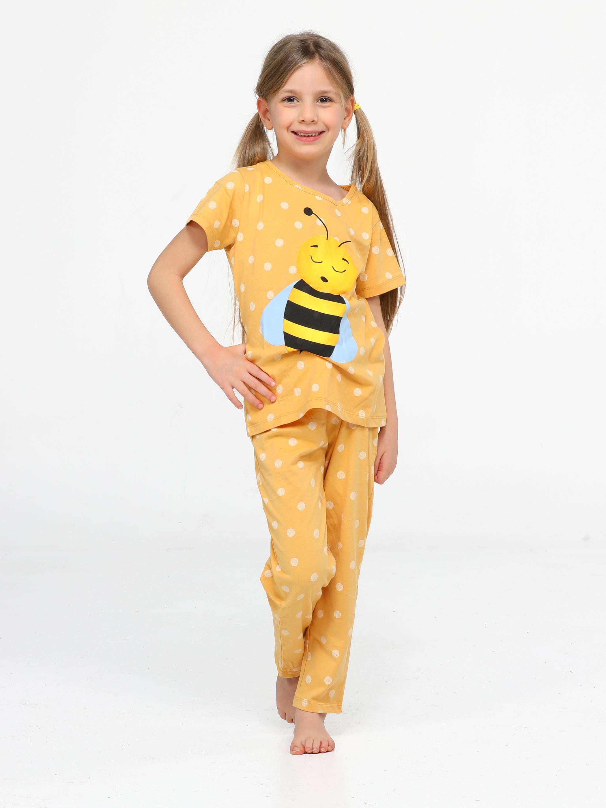 Arı Puanlı Kız Çocuk Pijama Takım - Casabony Kids