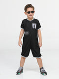 Astronot Soft Siyah Tulum - Casabony Kids