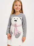 Bear Gloves Kız Çocuk Elbise - Casabony Kids