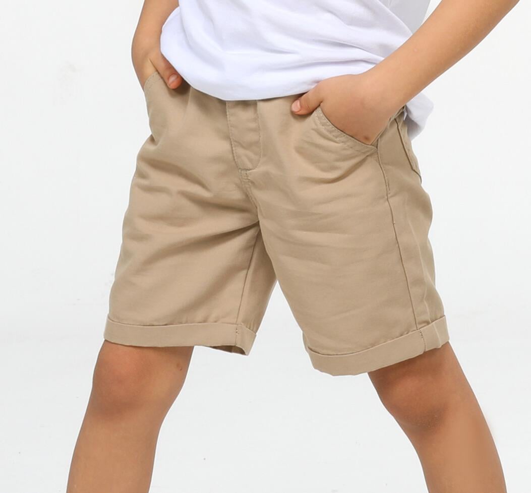 Bej Kanvas Erkek Çocuk Şort - Casabony Kids