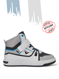 Beyaz Gri Erkek Çocuk Sneakers Spor Ayakkabı - Casabony Kids