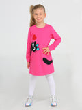 Black Cat Fuşya Kız Çocuk Elbise - Casabony Kids
