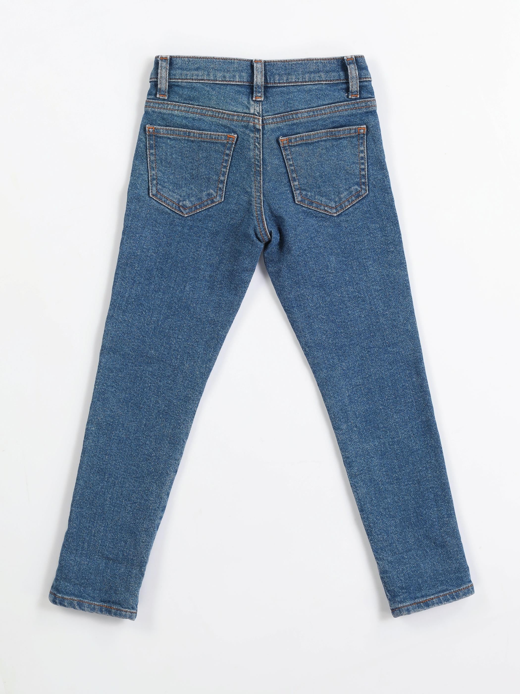 Black Cat Kız Çocuk Denim Pantolon - Casabony Kids