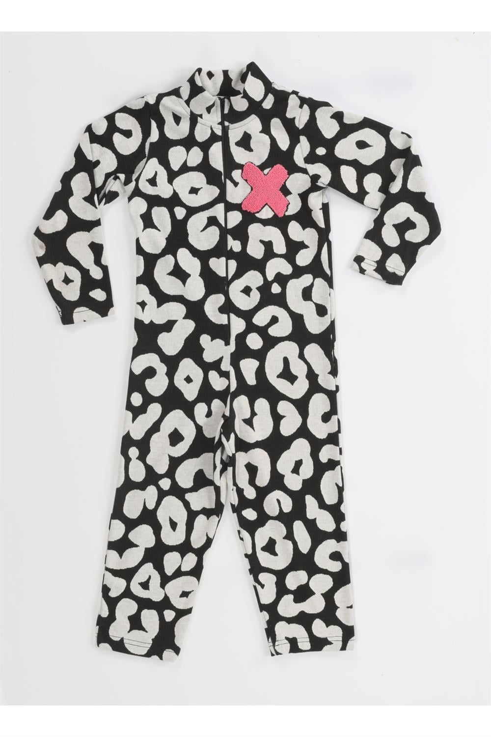 Bony Desenli Kız Çocuk Tulum - Casabony Kids