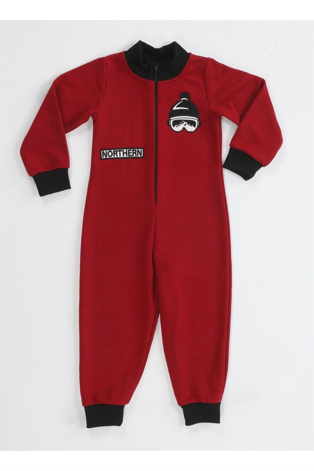 Bordo Erkek Çocuk Uzay Tulumu - Casabony Kids