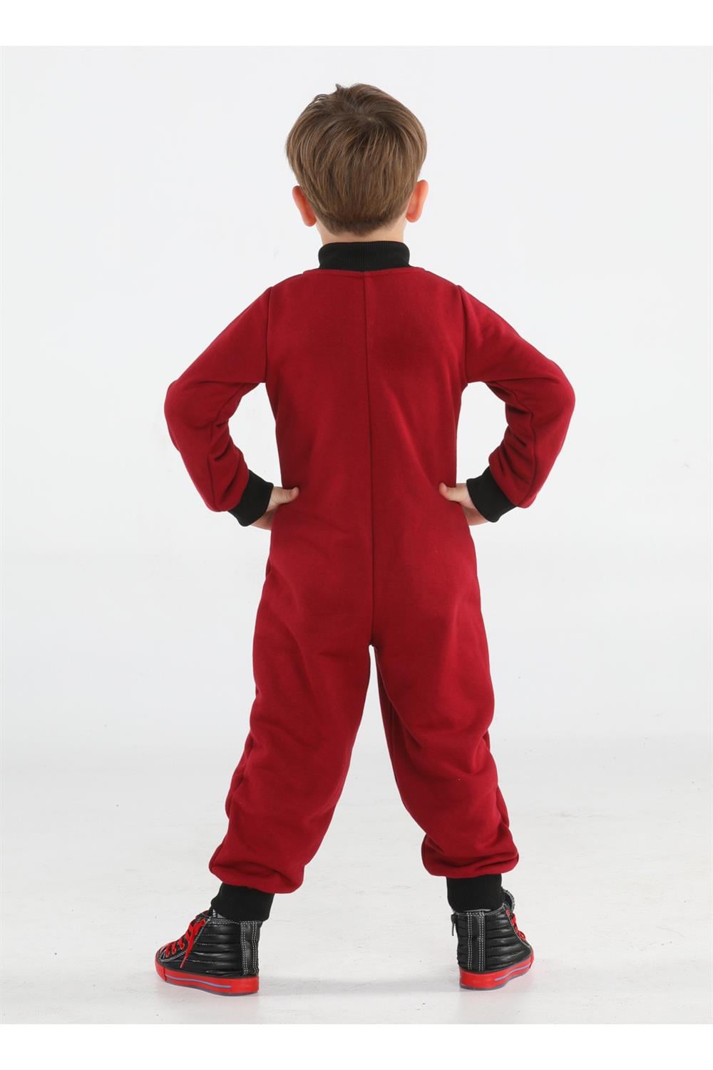Bordo Erkek Çocuk Uzay Tulumu - Casabony Kids