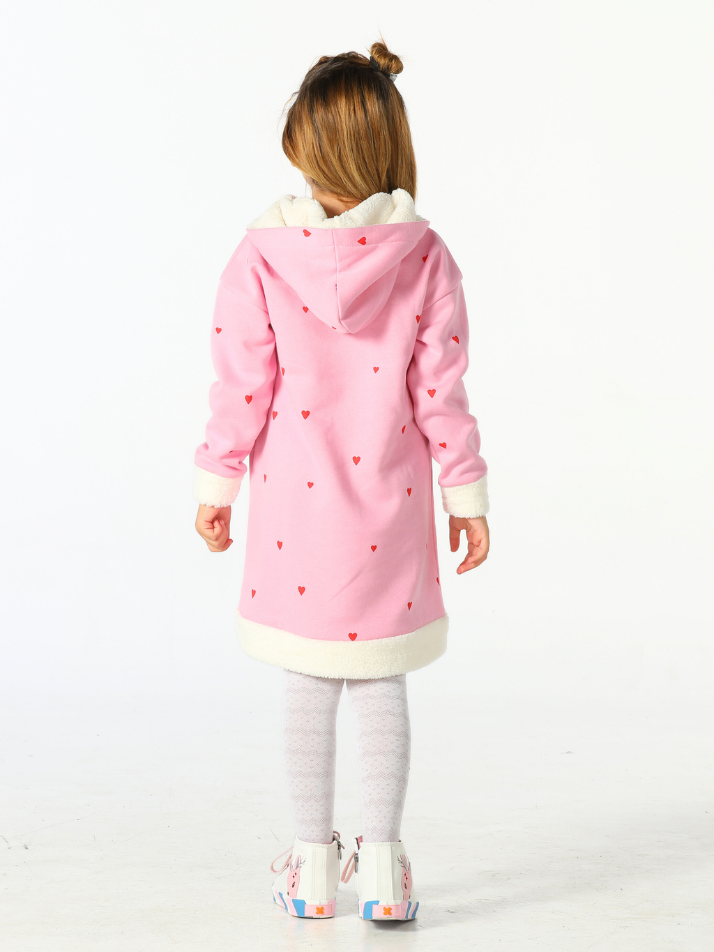 Bunny Pink Yumoş Kız Çocuk Elbise - Casabony Kids