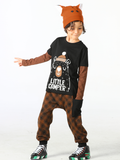 Camper Kahve Desenli Pantolon Takım - Casabony Kids