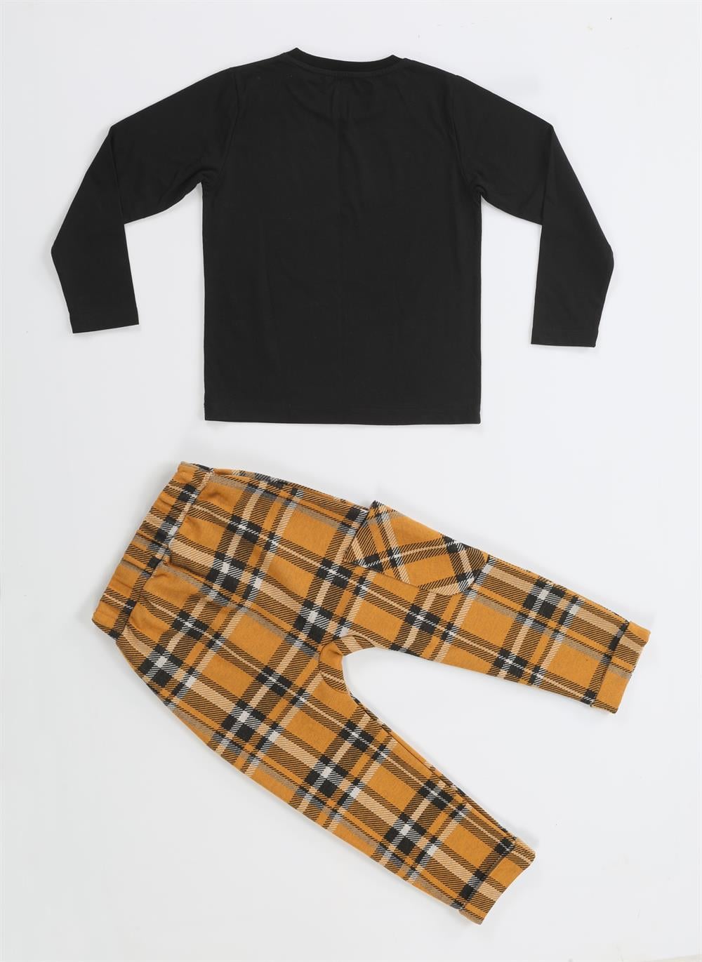 Casa Laci Ekose Pantolon + T-shirt Takım - Casabony Kids