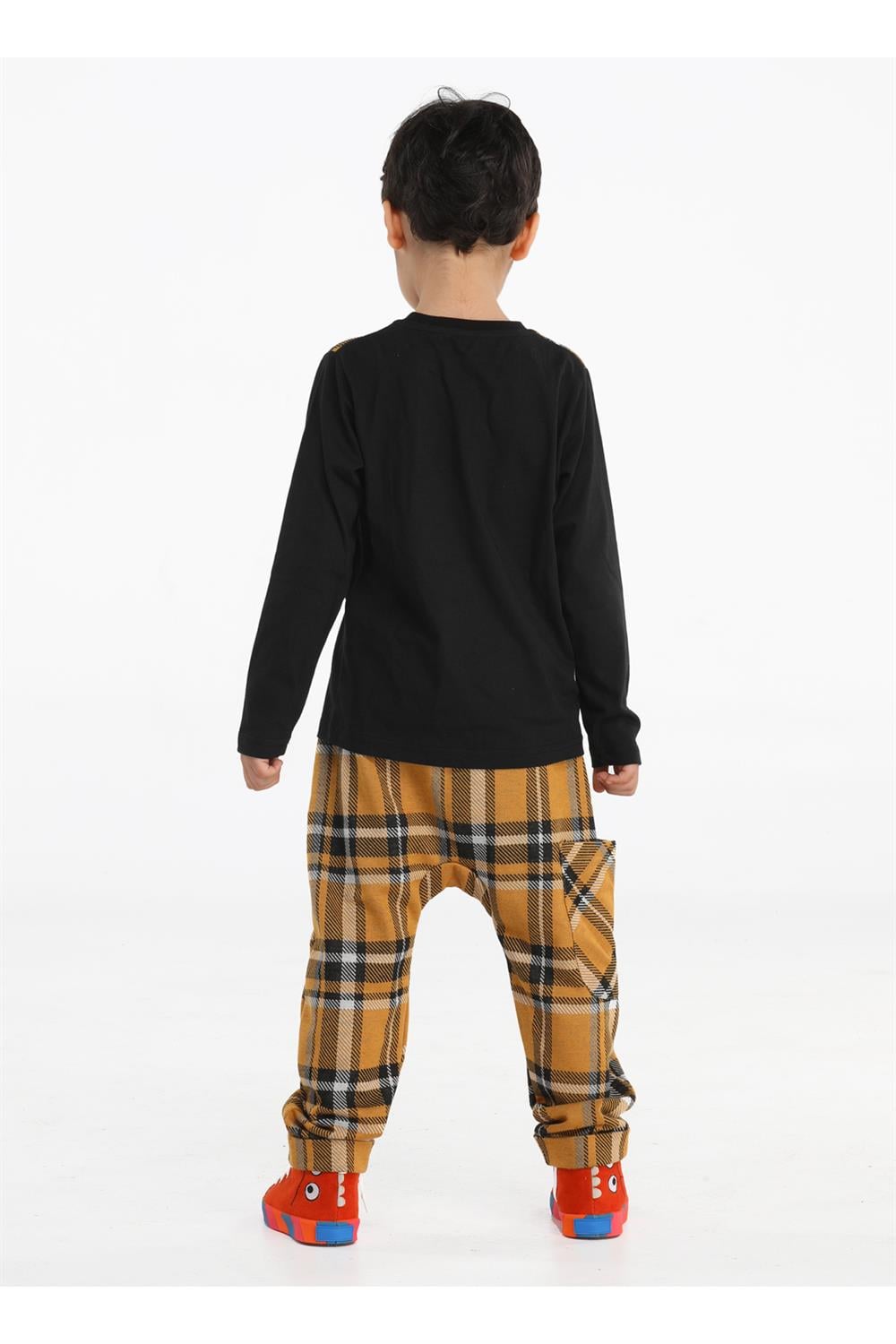 Casa Laci Ekose Pantolon + T-shirt Takım - Casabony Kids