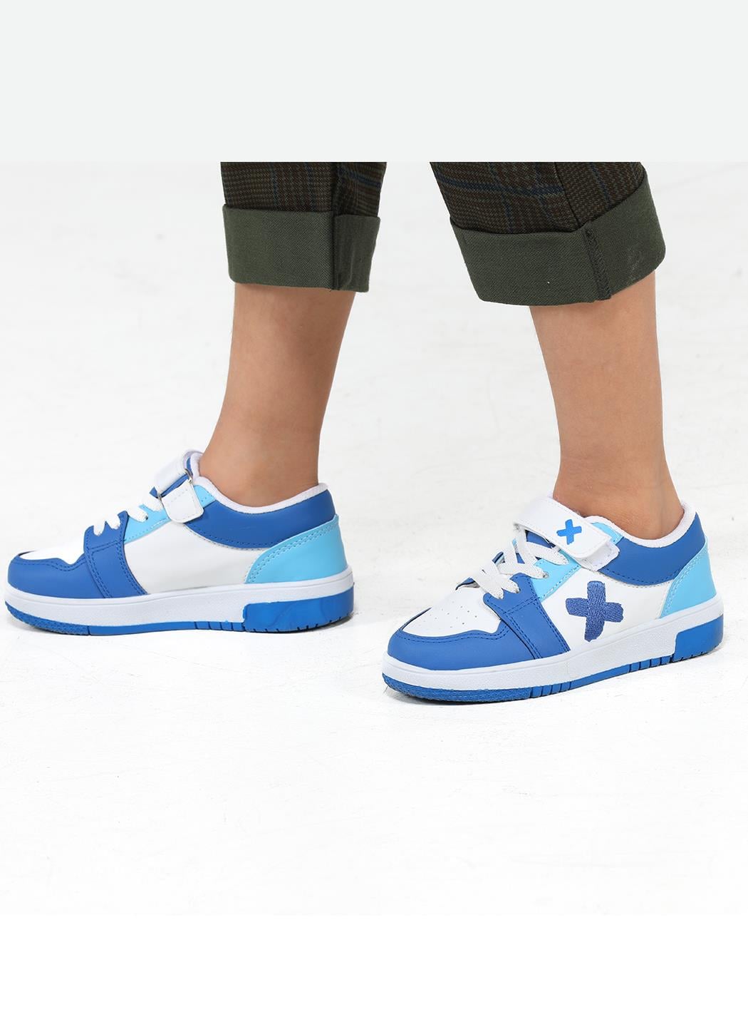 Casa Mavi Beyaz Erkek Çocuk Sneakers - Casabony Kids