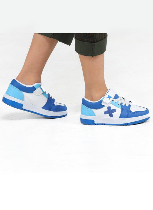 Casa Mavi Beyaz Erkek Çocuk Sneakers - Casabony Kids