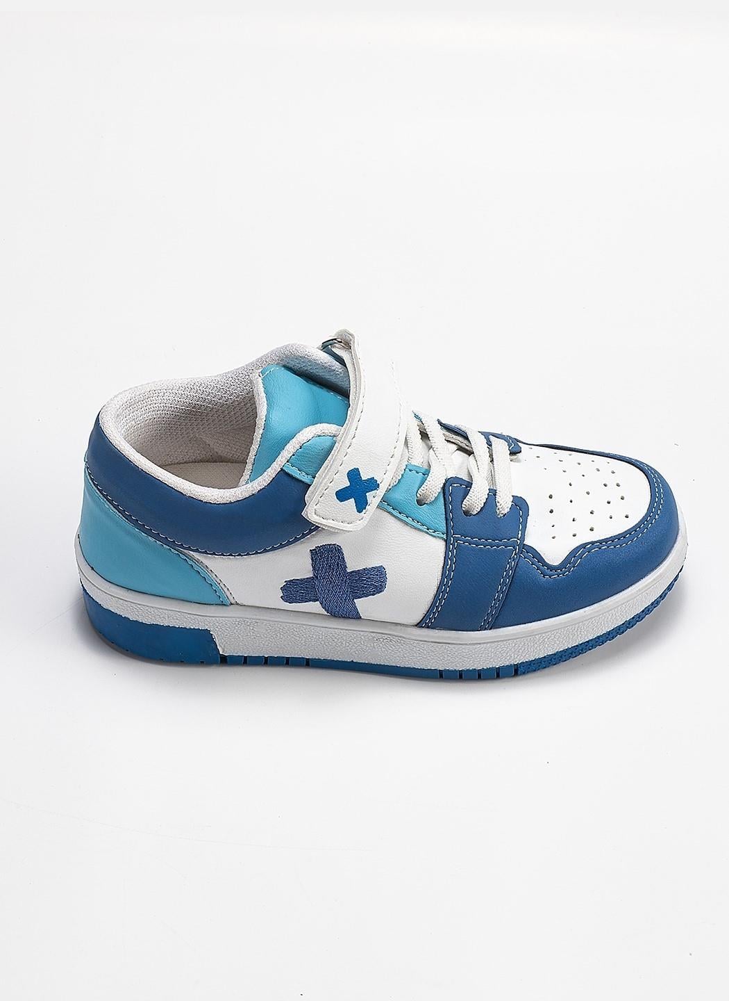 Casa Mavi Beyaz Erkek Çocuk Sneakers - Casabony Kids