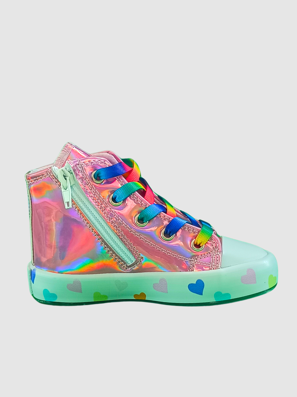 🌈 Casa Pembe Hologramlı Kız Çocuk Sneaker - Casabony Kids