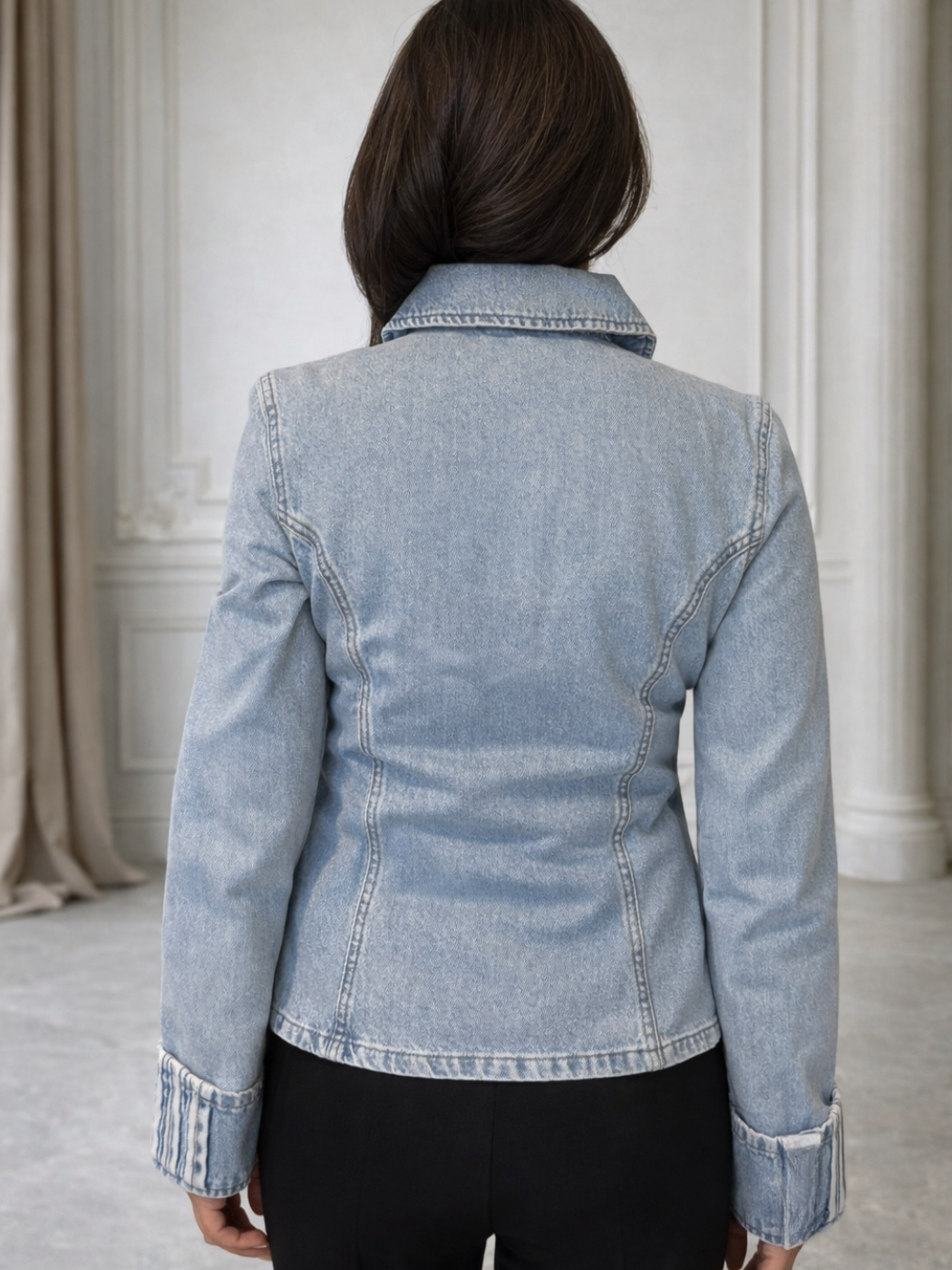 Casa Woman Belden Oturmalı Kadın Denim Ceket - Casabony Kids