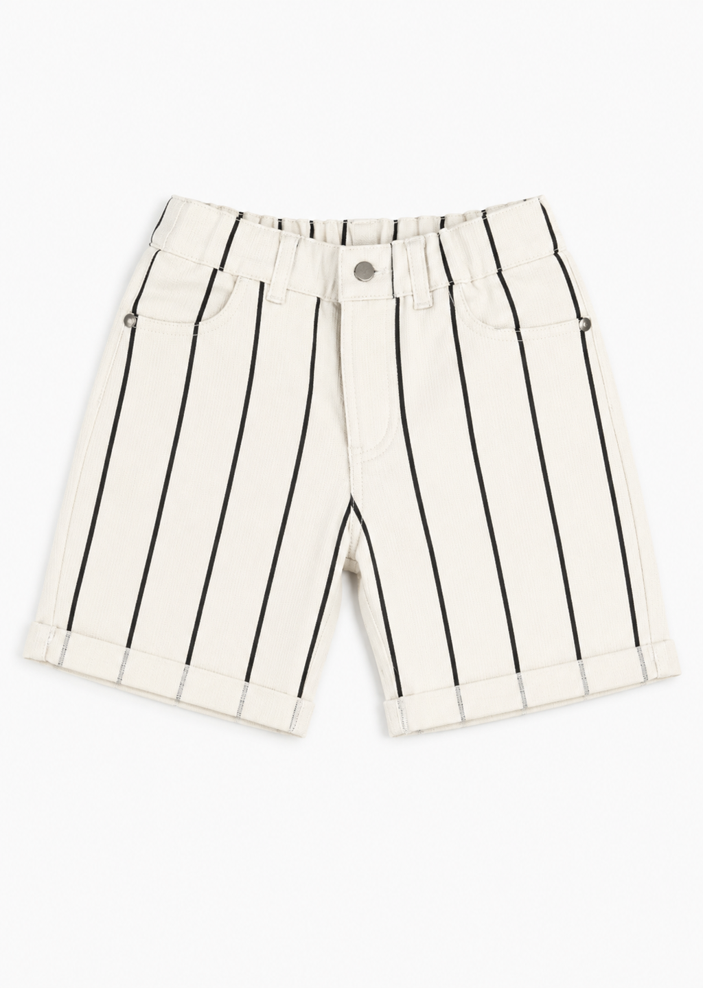 Çizgili Gabardin Şort - Casabony Kids