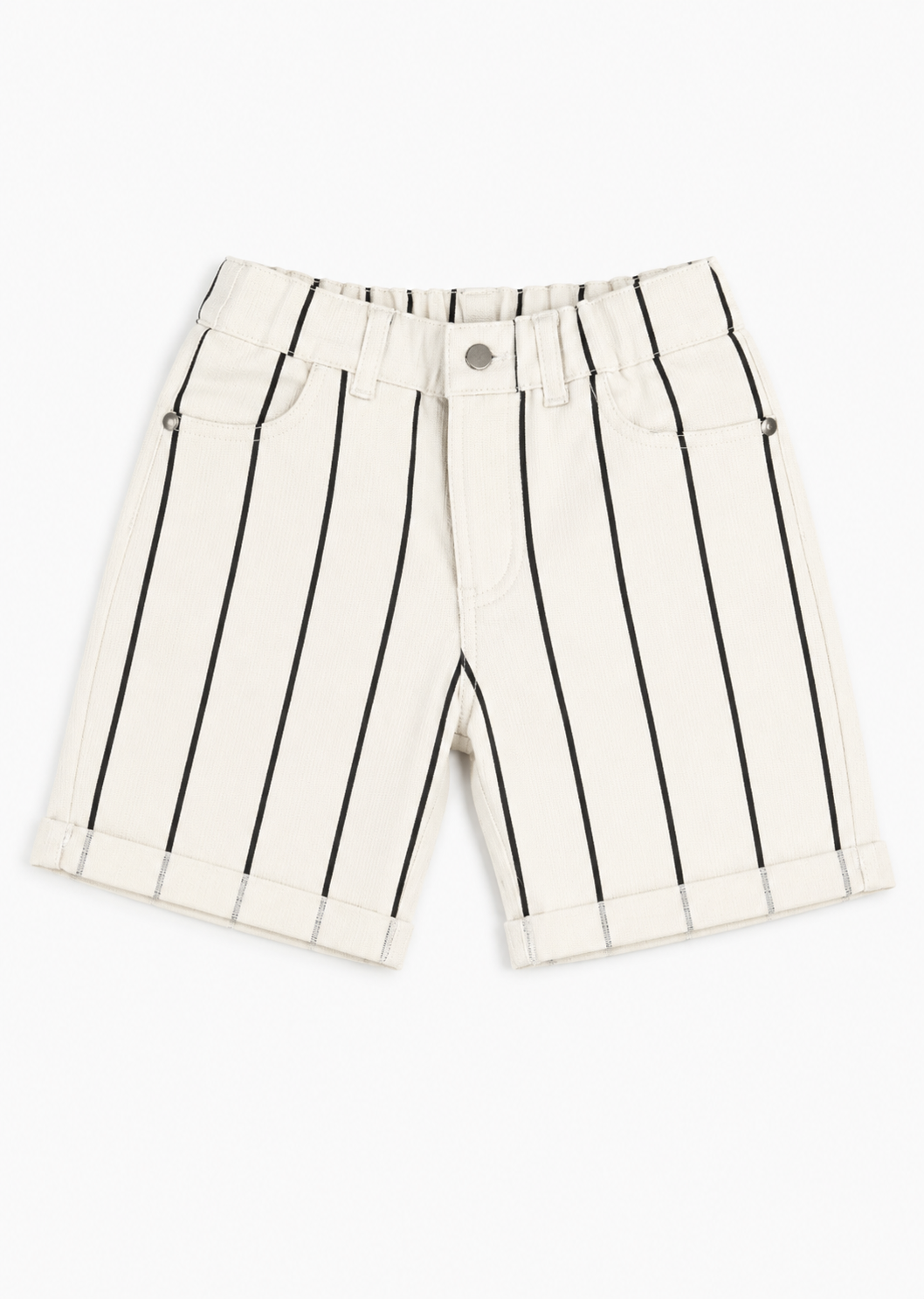 Çizgili Gabardin Şort - Casabony Kids