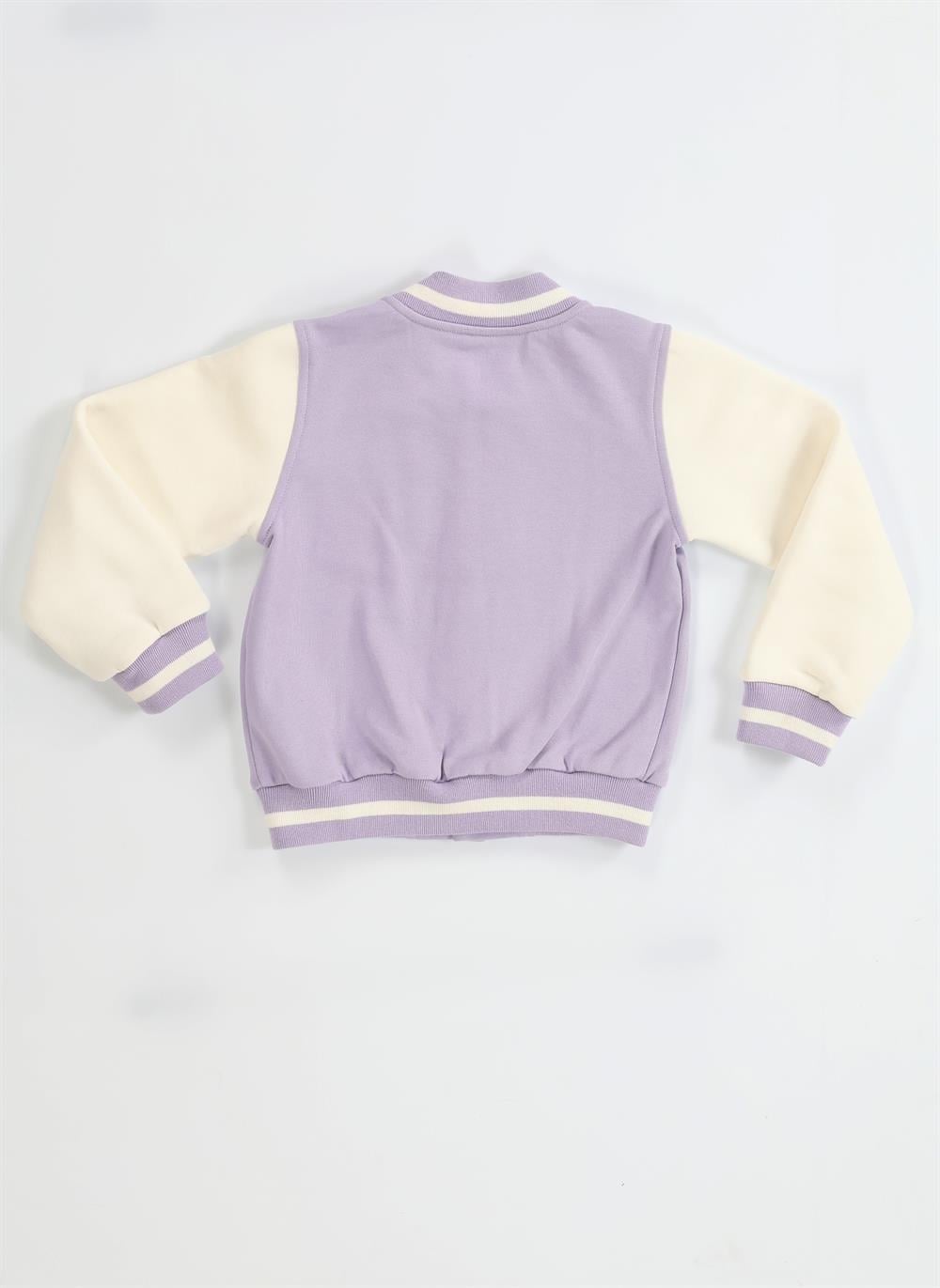 Cs Lila Kız Çocuk Kolej Ceket - Casabony Kids