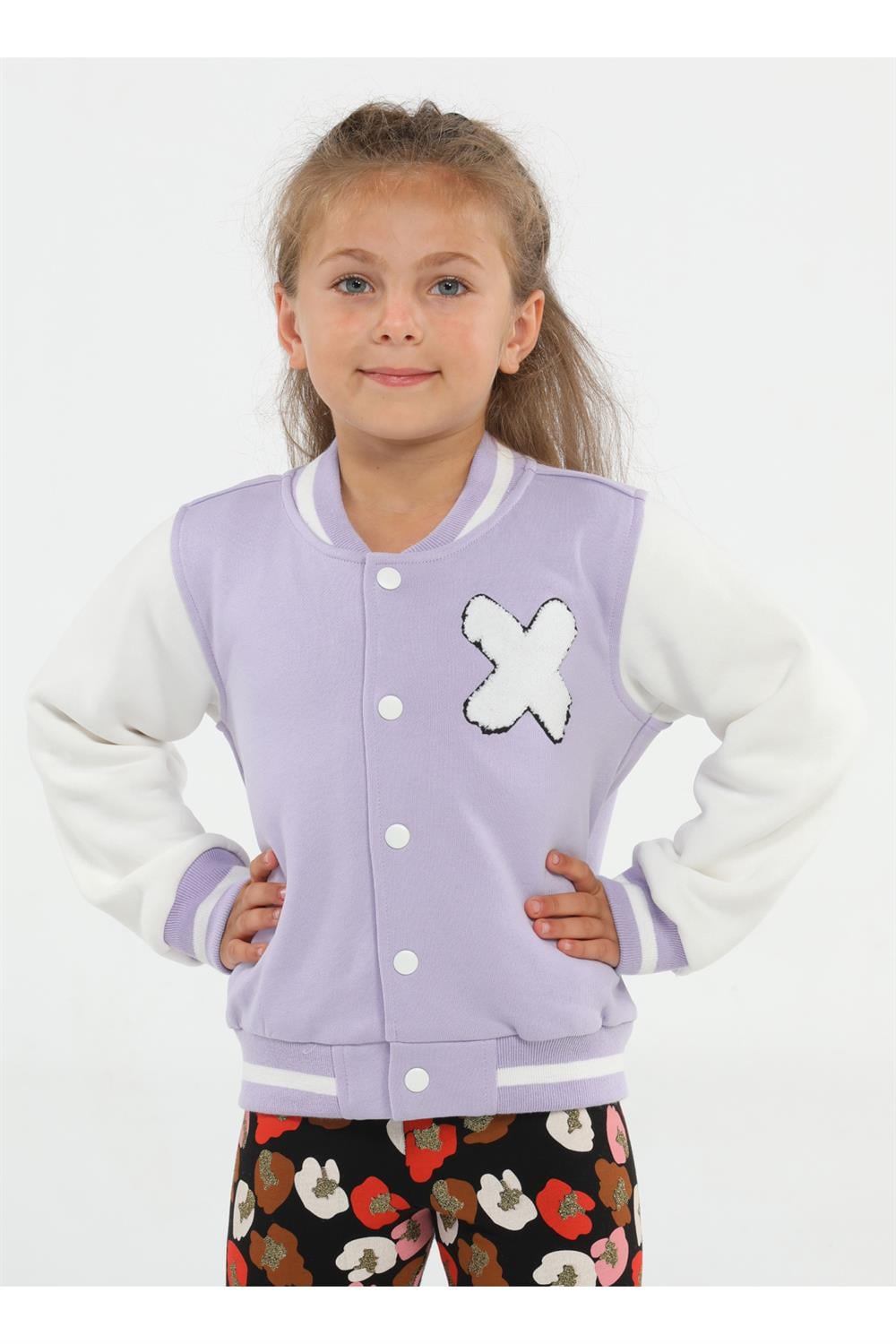 Cs Lila Kız Çocuk Kolej Ceket - Casabony Kids
