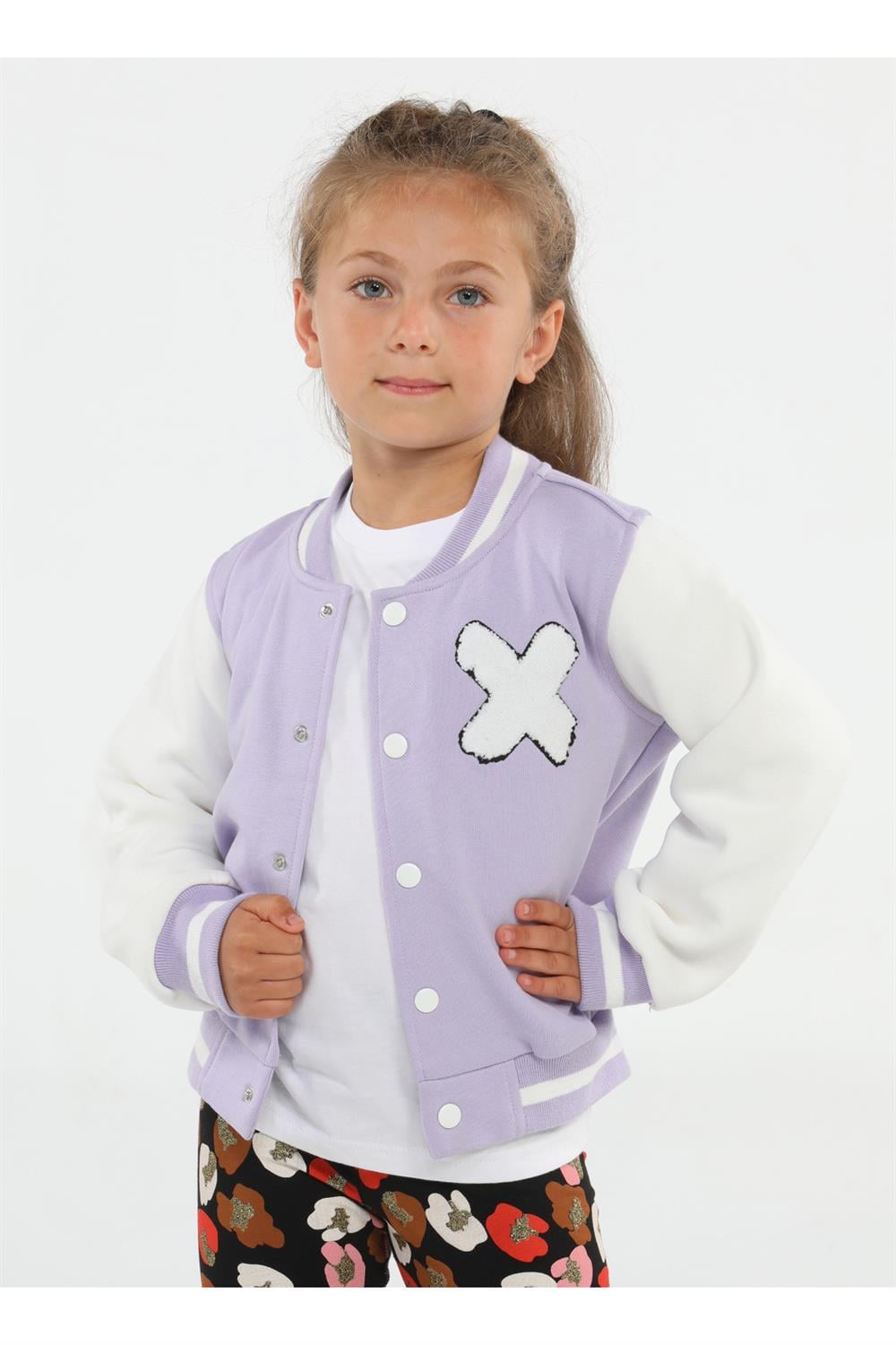 Cs Lila Kız Çocuk Kolej Ceket - Casabony Kids