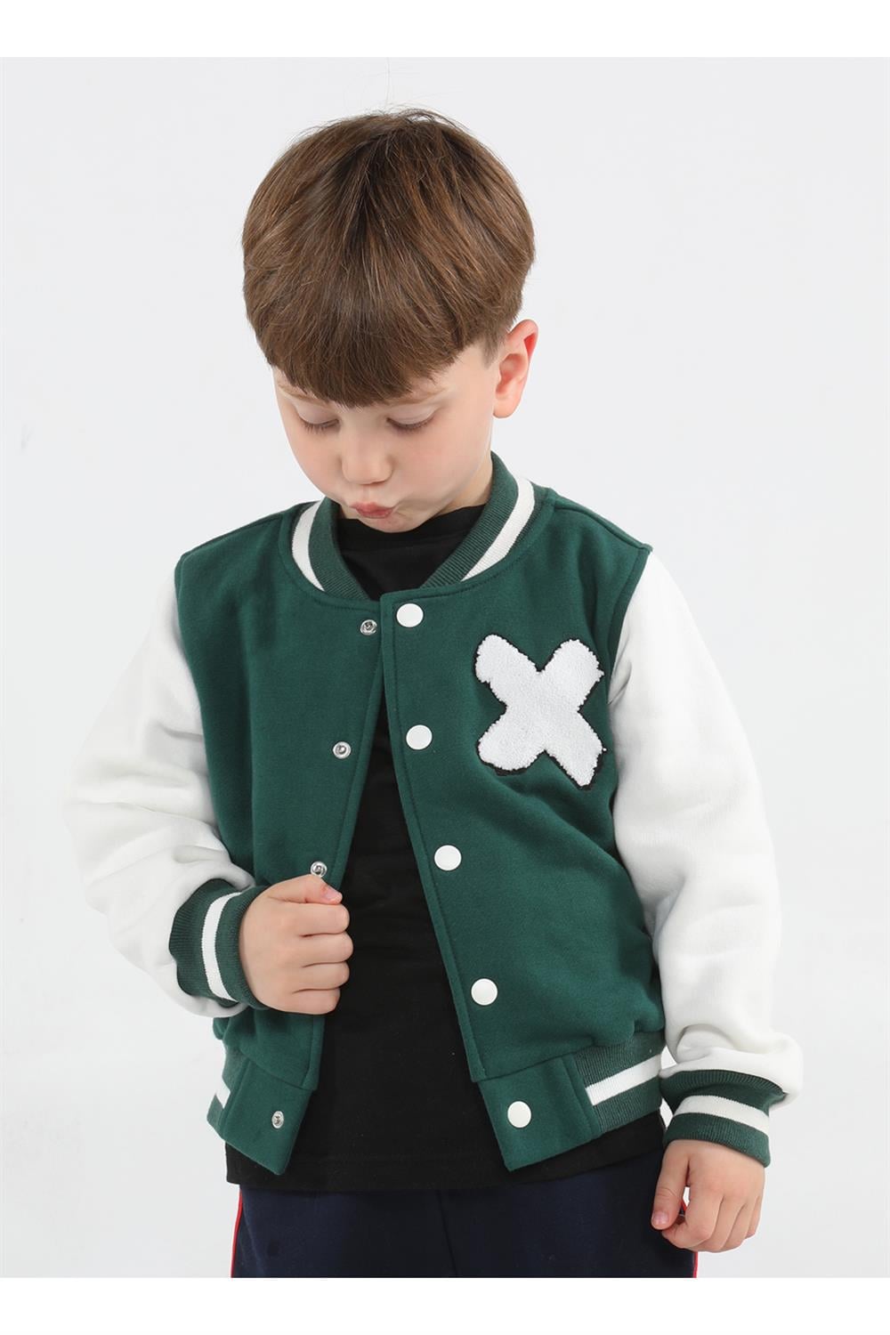 Cs Yeşil Unisex Kolej Ceket - Casabony Kids