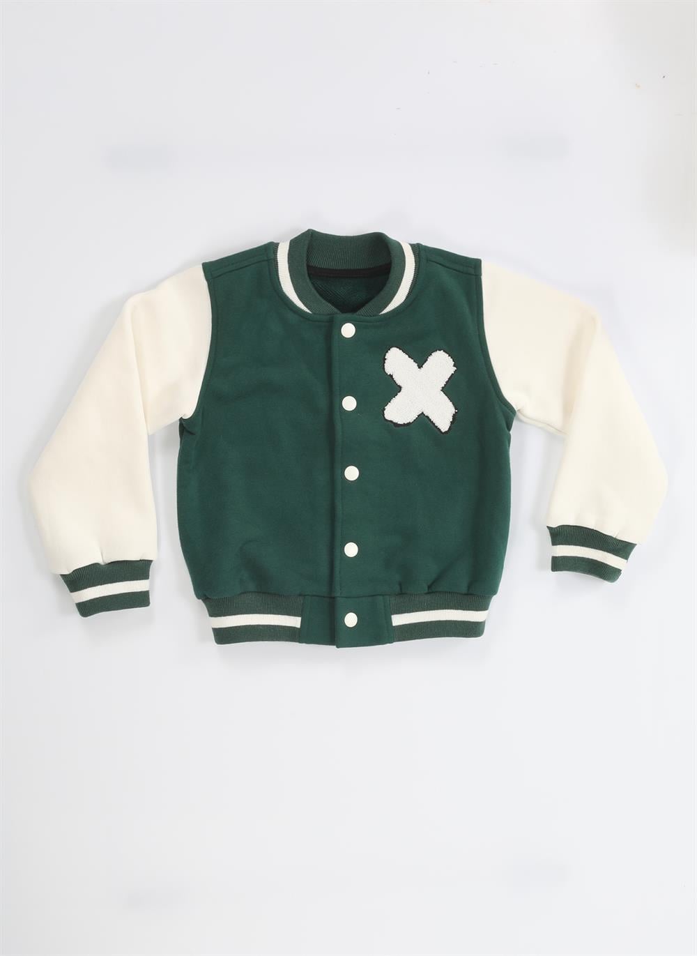 Cs Yeşil Unisex Kolej Ceket - Casabony Kids