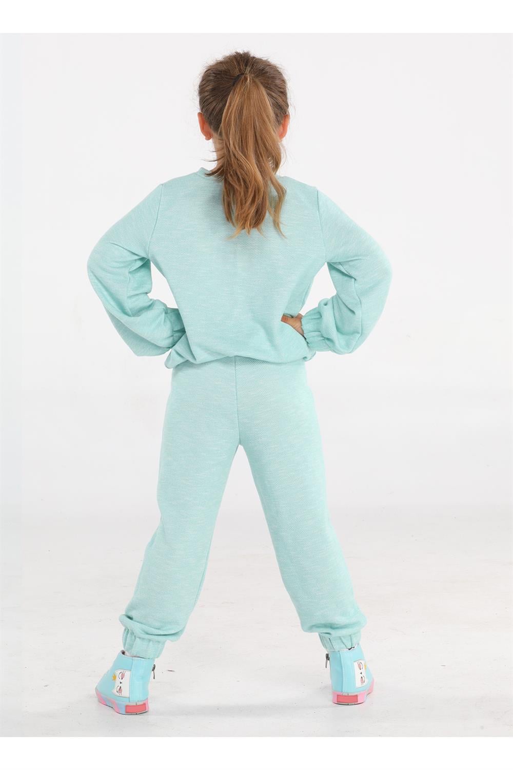 Cute Wild Mint Jogger Eşofman Takım - Casabony Kids