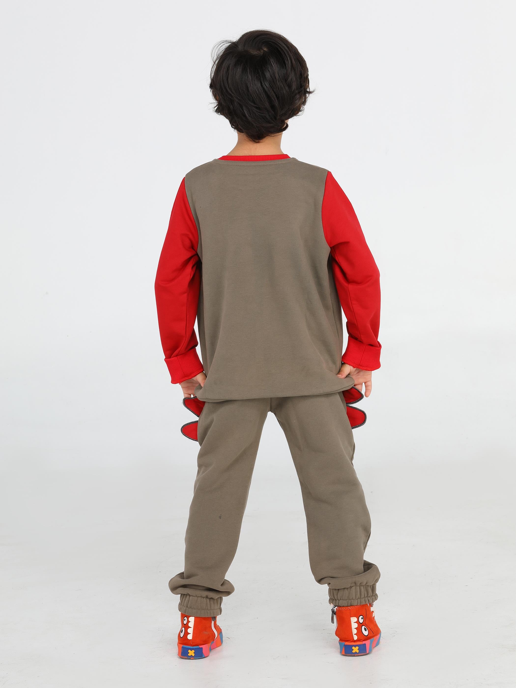 Dino Renkli Erkek Çocuk Eşofman Takım - Casabony Kids