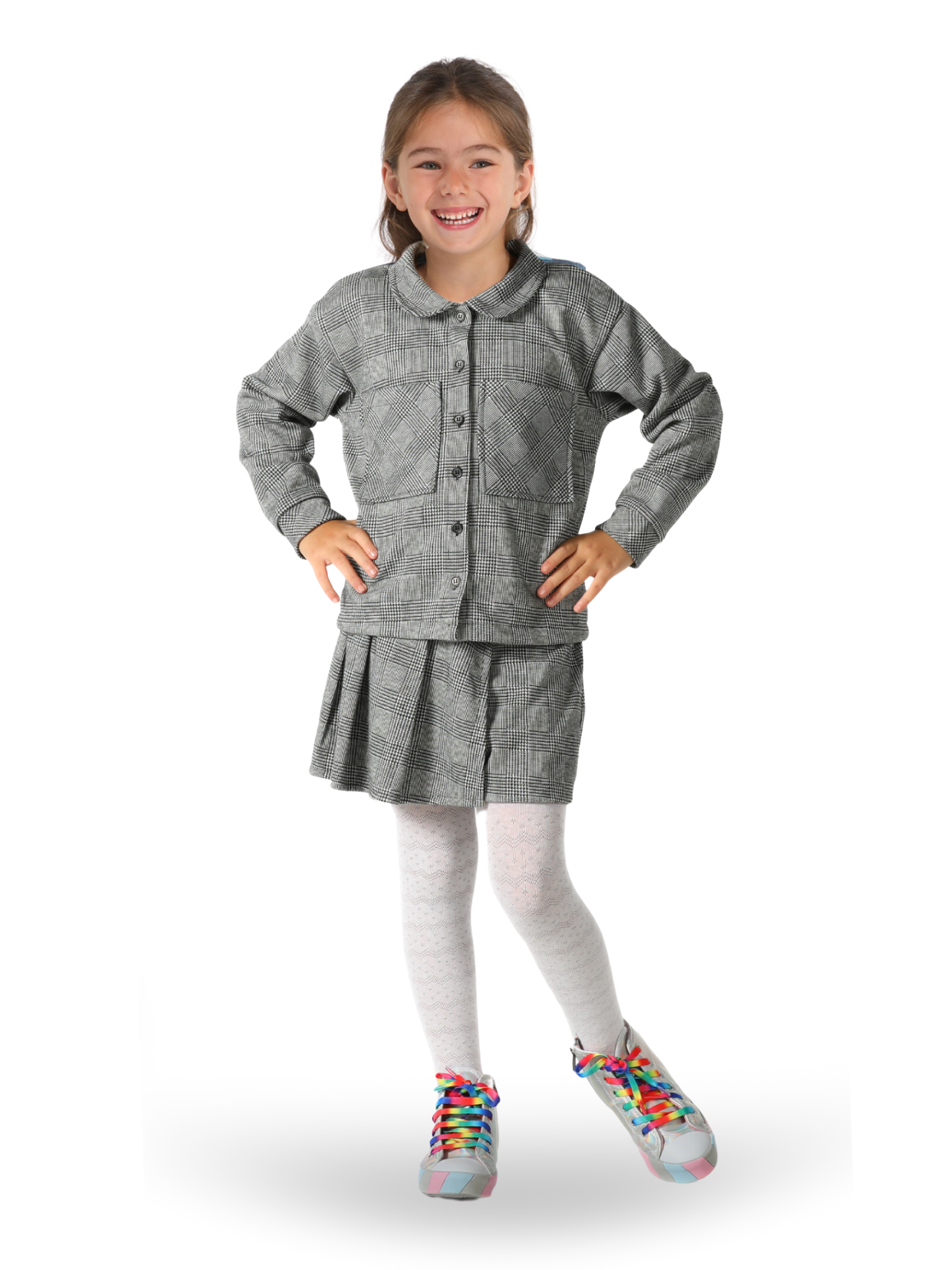 Ekose New V. Gömlekli Şort Takım - Casabony Kids