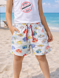Fisher Erkek Çocuk Desenli Deniz Şort - Casabony Kids