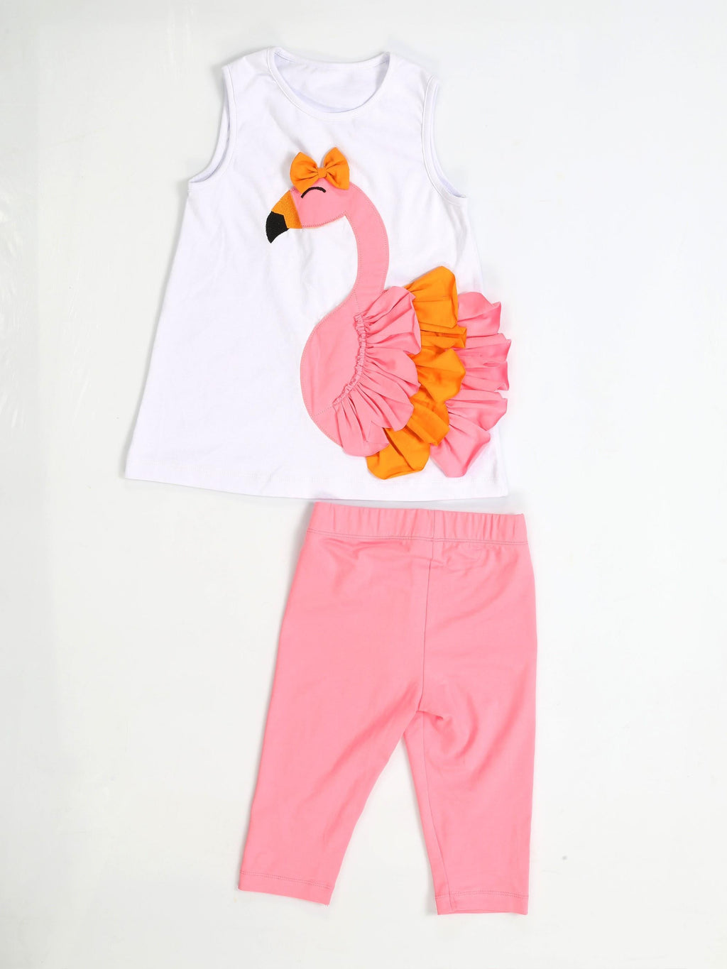 Flamingo Fırfırlı Tunik Takım - Casabony Kids