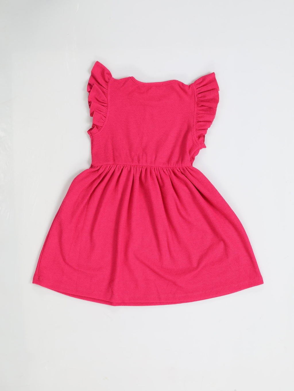 Fuşya Çiçekli Kız Çocuk Elbise - Casabony Kids
