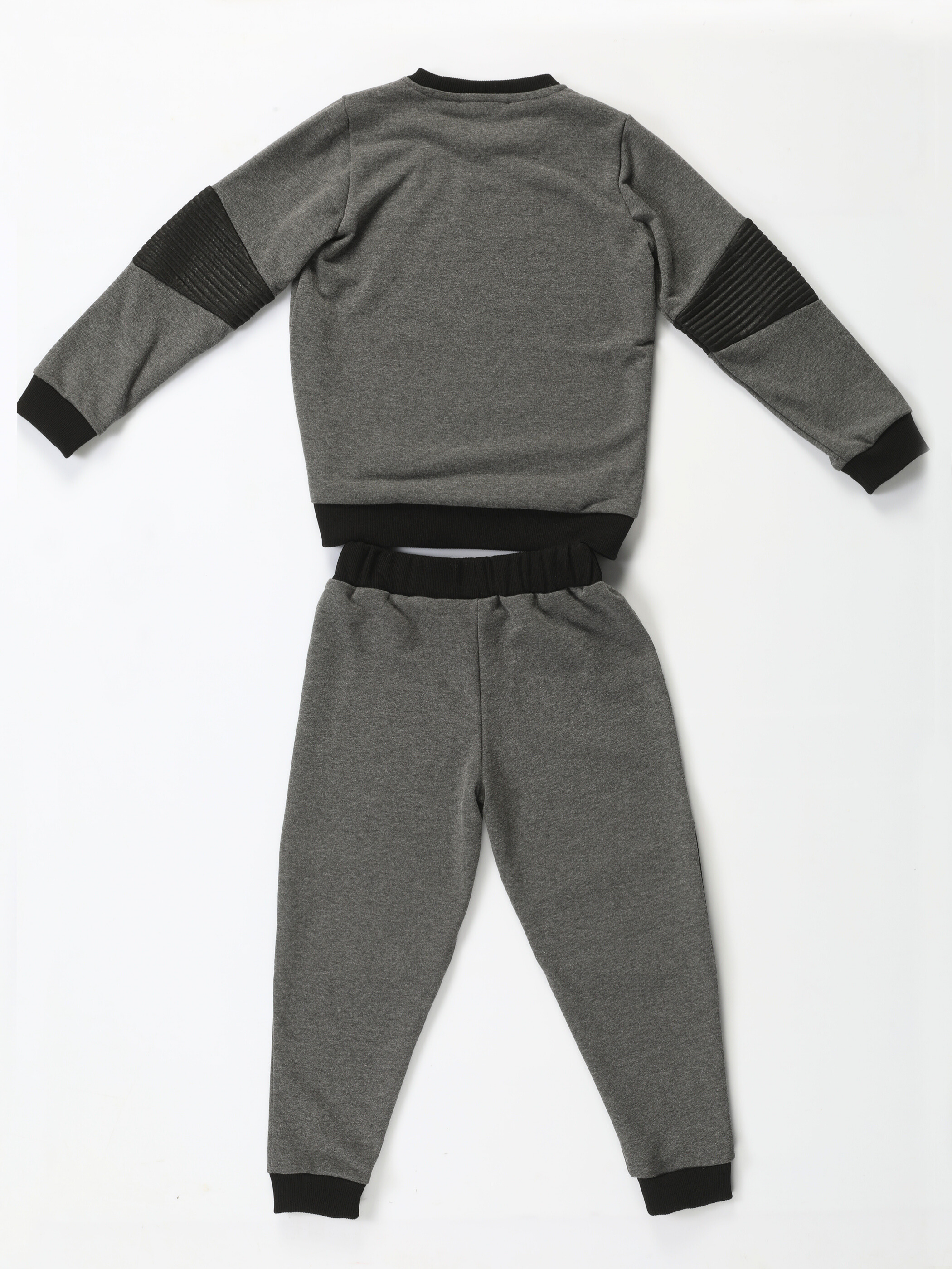 Great Black Antrasit Parçalı Eşofman Takım - Casabony Kids