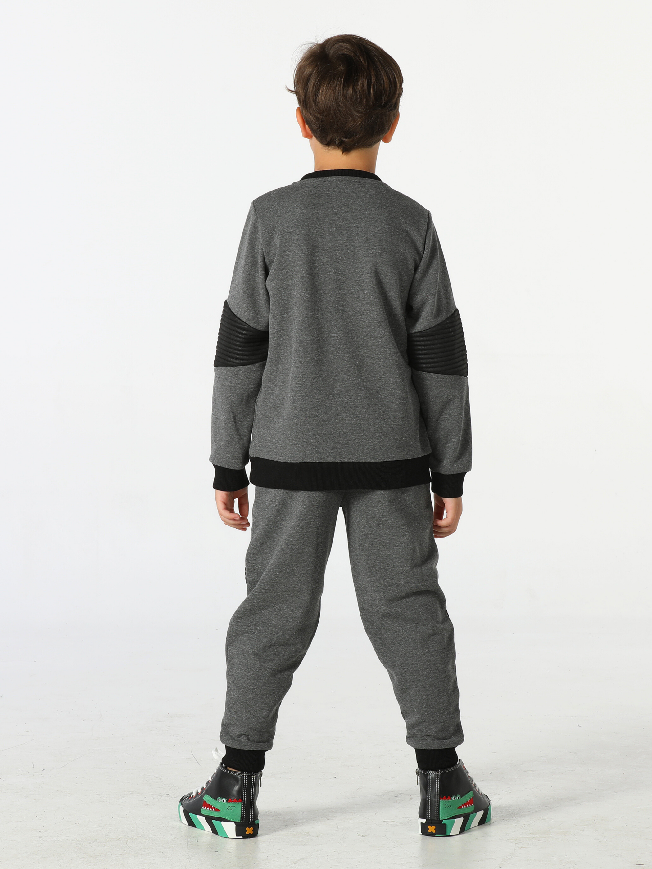 Great Black Antrasit Parçalı Eşofman Takım - Casabony Kids