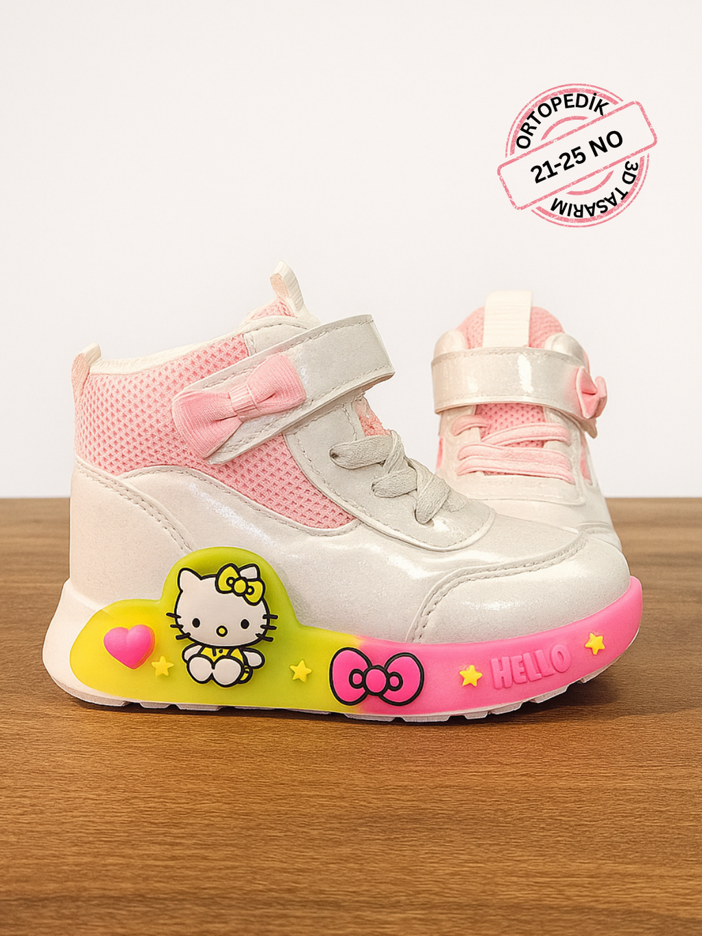 Hello Kız Çocuk Ortopedik Sneakers 21-25 no - Casabony Kids