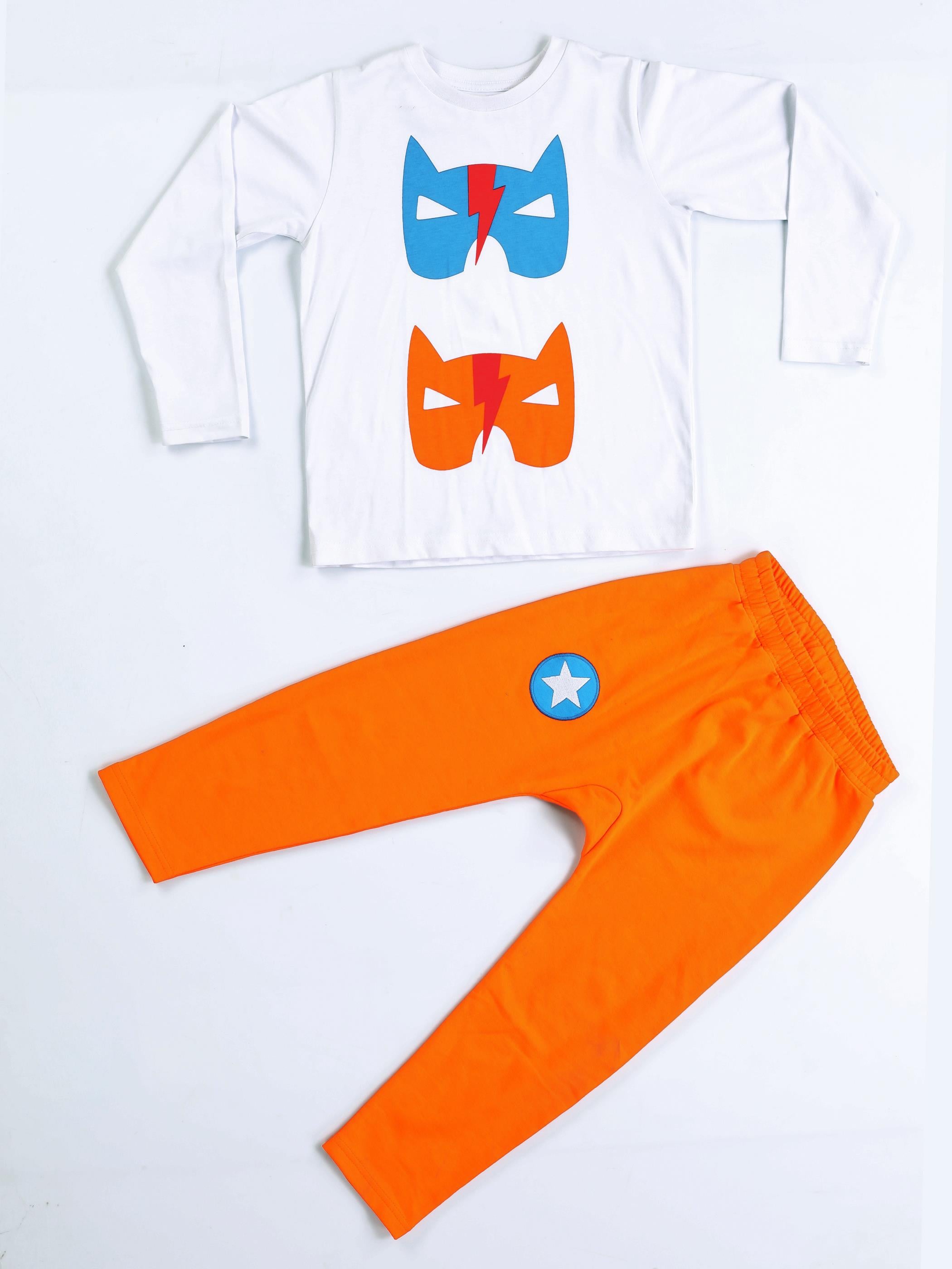Hero Masks Erkek Çocuk Pantolon + T-shirt Takım - Casabony Kids