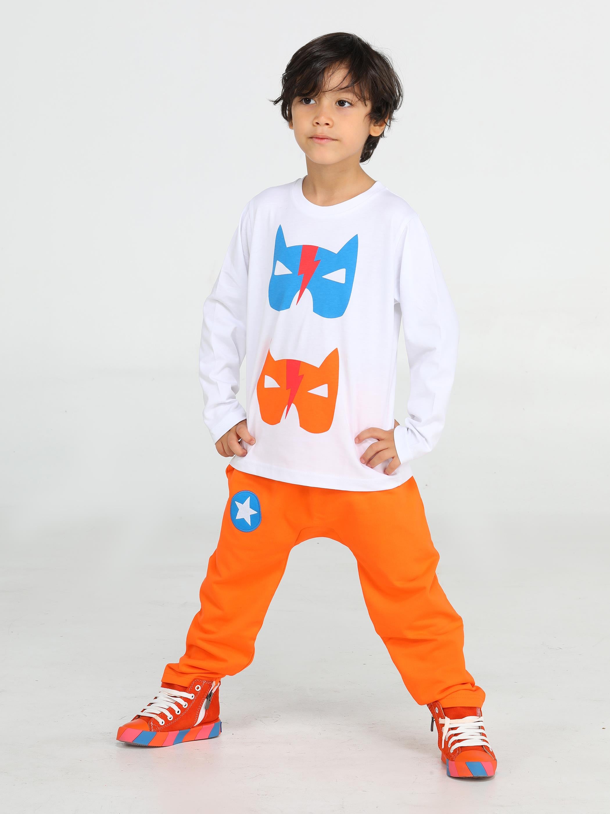 Hero Masks Erkek Çocuk Pantolon + T-shirt Takım - Casabony Kids