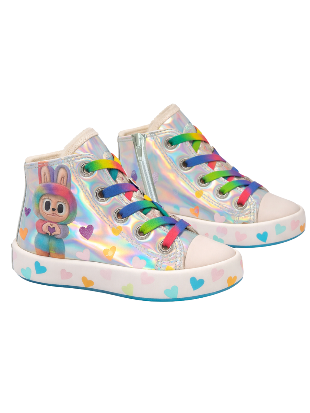 Hologram Gri Cute Kız Çocuk Sneaker - Casabony Kids