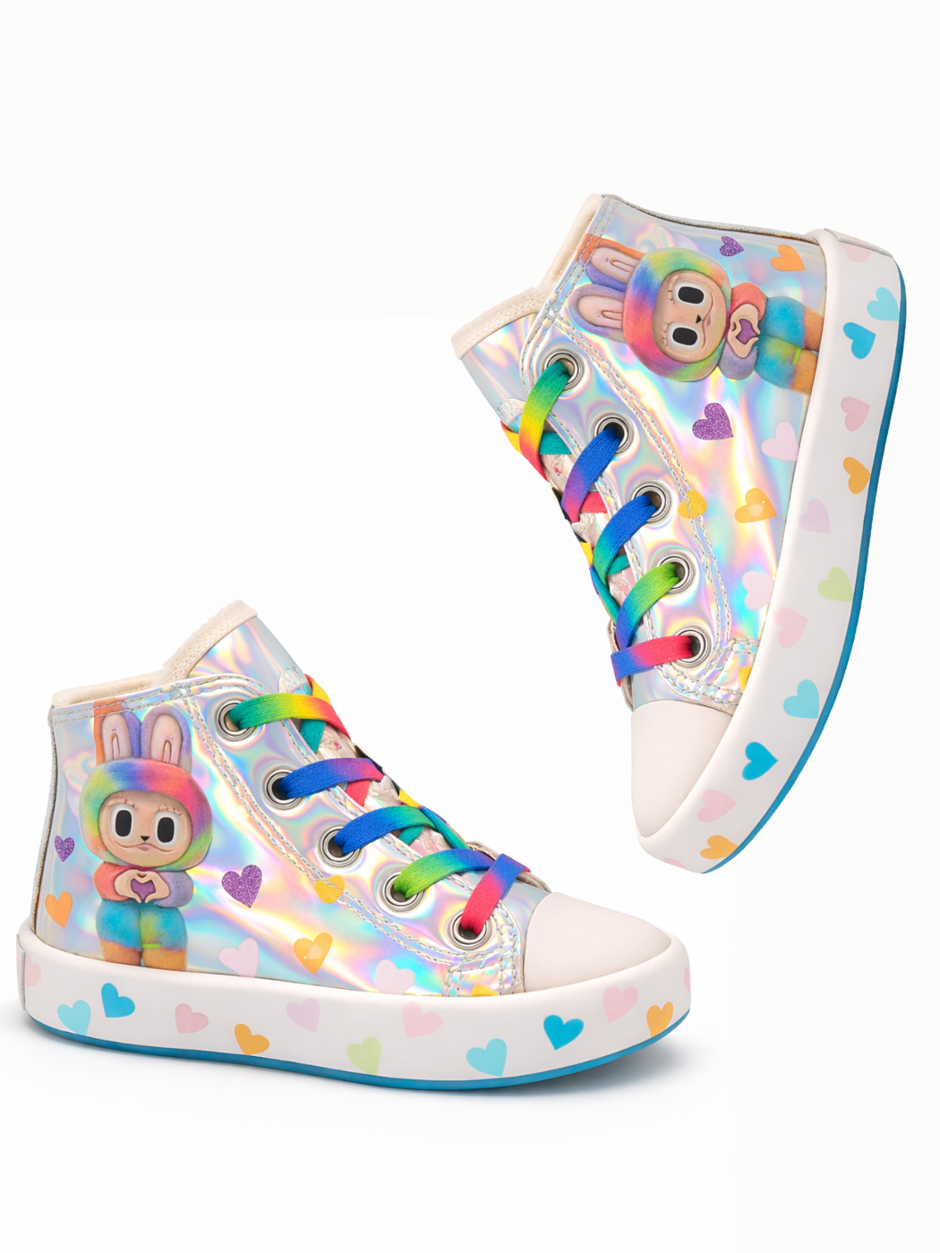 Hologram Gri Cute Kız Çocuk Sneaker - Casabony Kids