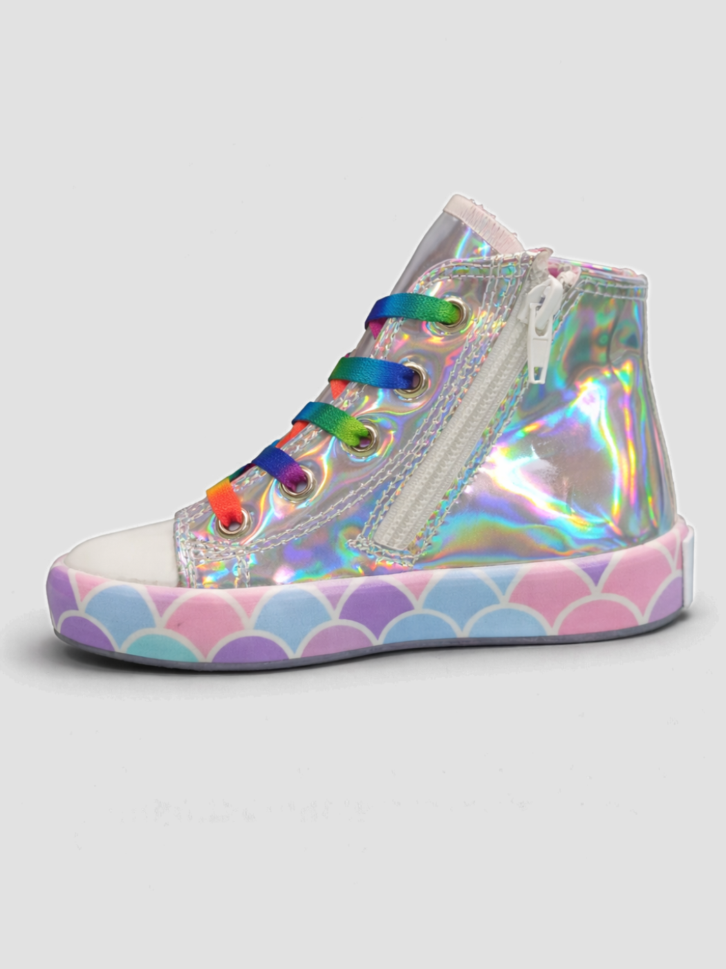 🌈 Ice Kız Çocuk Hologramlı Fermuarlı Spor Ayakkabı - Casabony Kids