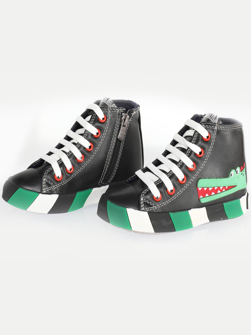Timsah Ortopedik Destekli Siyah Erkek Çocuk Sneakers - Casabony Kids
