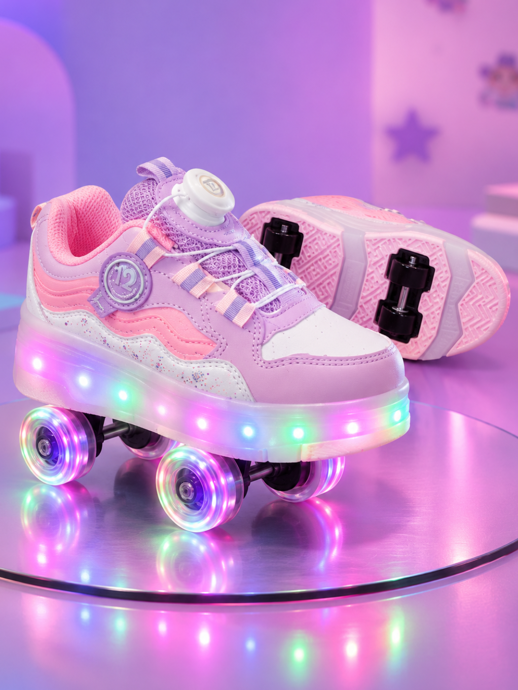 Işıklı Patenli Kız Çocuk Ayakkabı - Casabony Kids