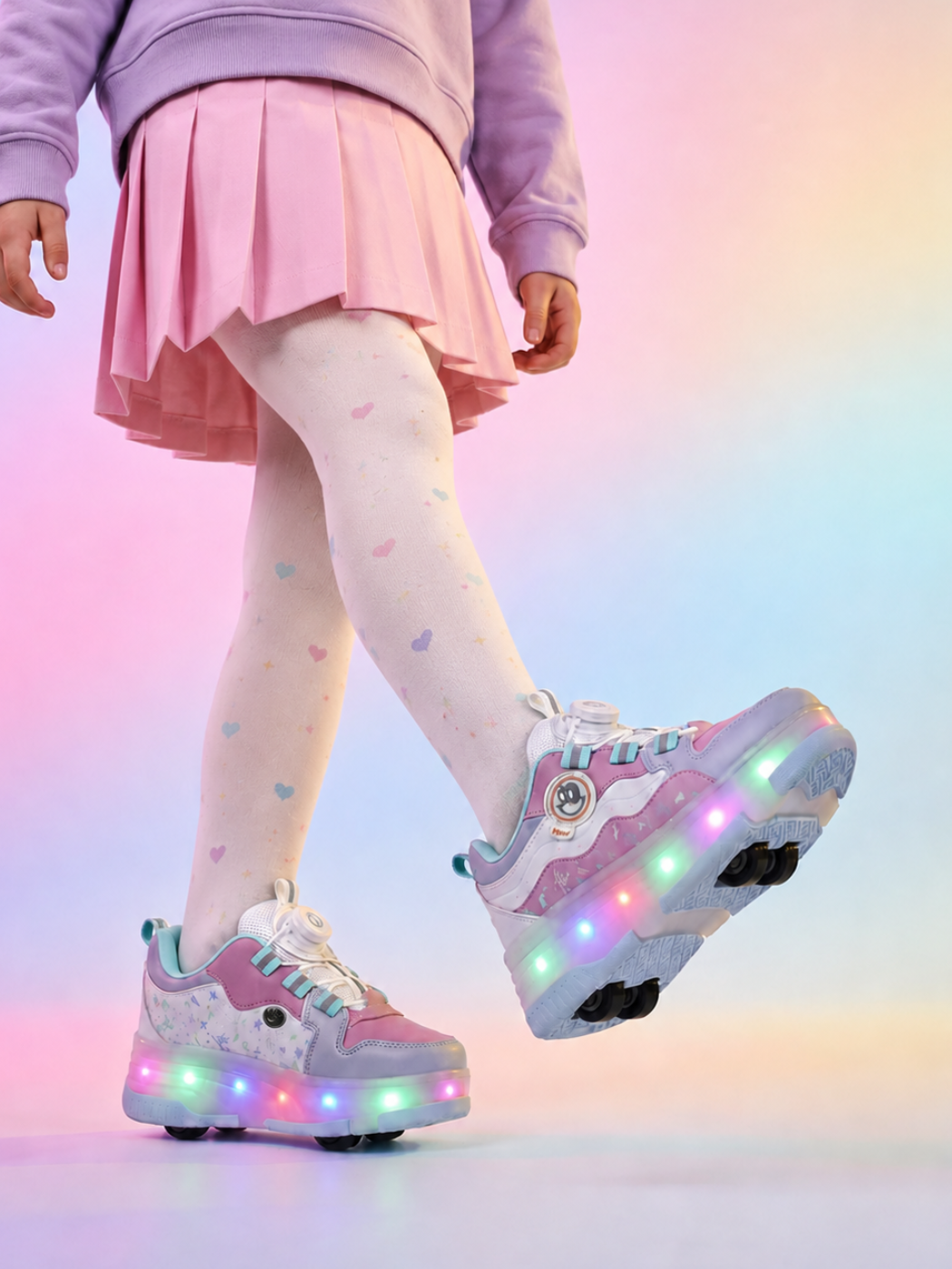 Işıklı Patenli Kız Çocuk Ayakkabı - Casabony Kids