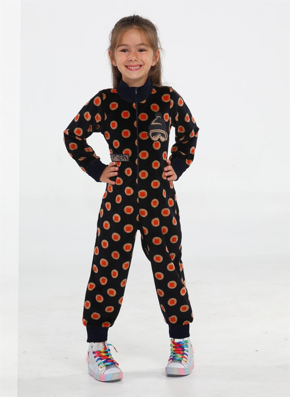 Kadife Unisex Çocuk Uzay Tulum - Casabony Kids