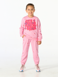 Kalp Desenli Girl Power Eşofman Takım - Casabony Kids