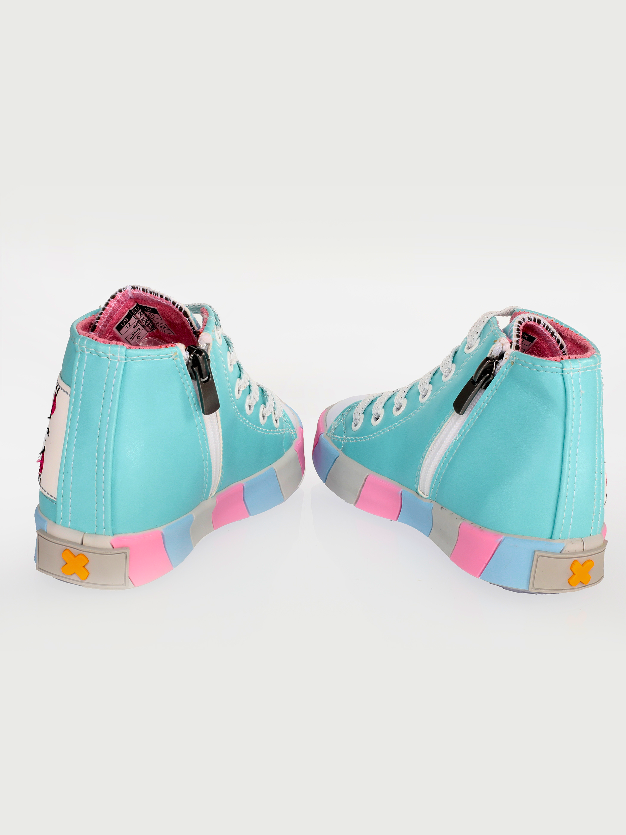 Kedi Prenses Mavi Kız Çocuk Sneakers - Casabony Kids