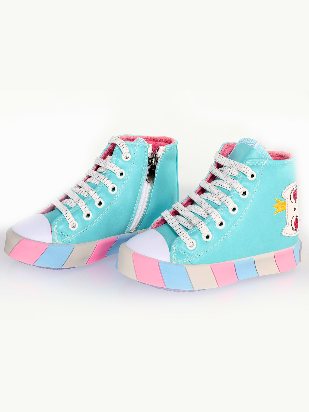 Kedi Prenses Mavi Kız Çocuk Sneakers - Casabony Kids