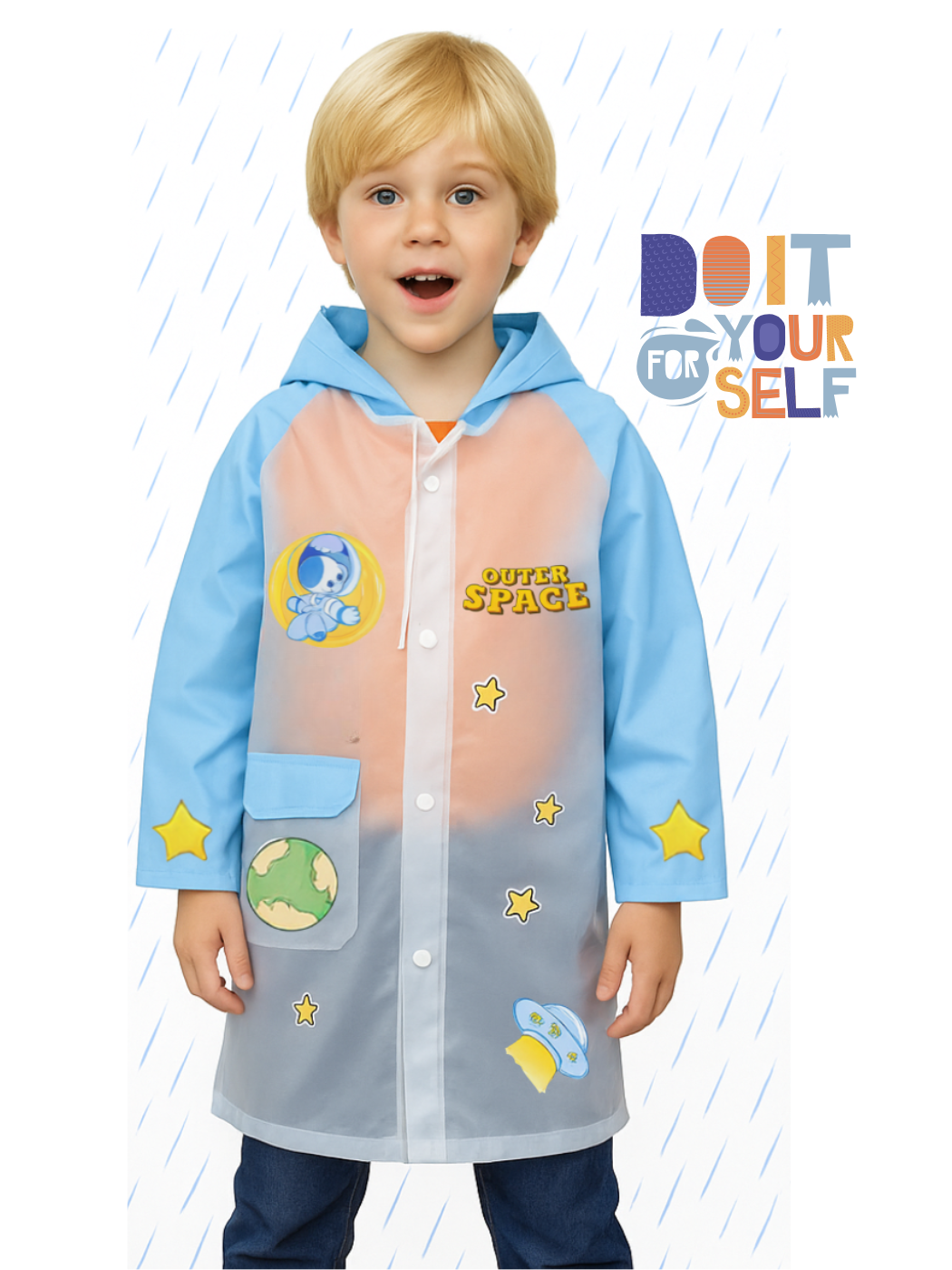 Kendin Tasarla Erkek Çocuk Yağmurluk - Casabony Kids