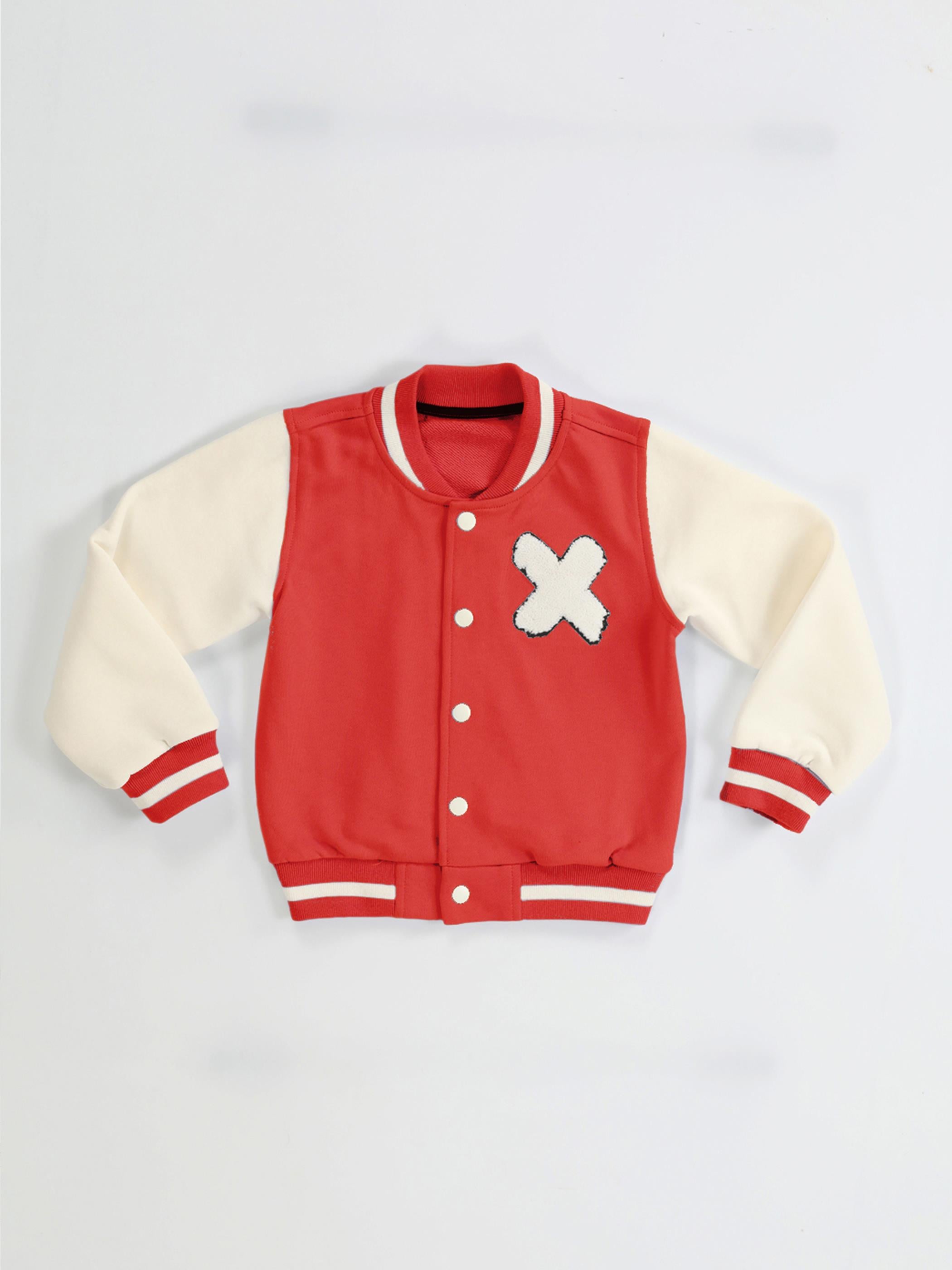 Kırmızı Nakışlı Kolej Ceket - Casabony Kids